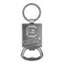 South Carolina Gamecocks Double Sided Pewter Style Metal Bottle Opener Keychain