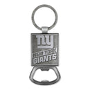 New York Giants Double Sided Pewter Style Metal Bottle Opener Keychain