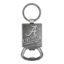 Alabama Crimson Tide Double Sided Pewter Style Metal Bottle Opener Keychain