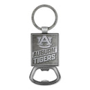 Auburn Tigers Double Sided Pewter Style Metal Bottle Opener Keychain