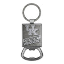 Kentucky Wildcats Double Sided Pewter Style Metal Bottle Opener Keychain