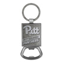Pitt Panthers Double Sided Pewter Style Metal Bottle Opener Keychain