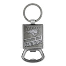 Northern Iowa Panthers Double Sided Pewter Style Metal Bottle Opener Keychain