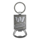 Washington Commanders Double Sided Pewter Style Metal Bottle Opener Keychain
