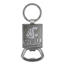 Washington State Cougars Double Sided Pewter Style Metal Bottle Opener Keychain