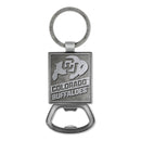 Colorado Buffaloes Double Sided Pewter Style Metal Bottle Opener Keychain
