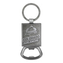 Colorado Avalanche Double Sided Pewter Style Metal Bottle Opener Keychain