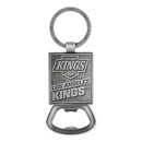 Los Angeles Kings Double Sided Pewter Style Metal Bottle Opener Keychain