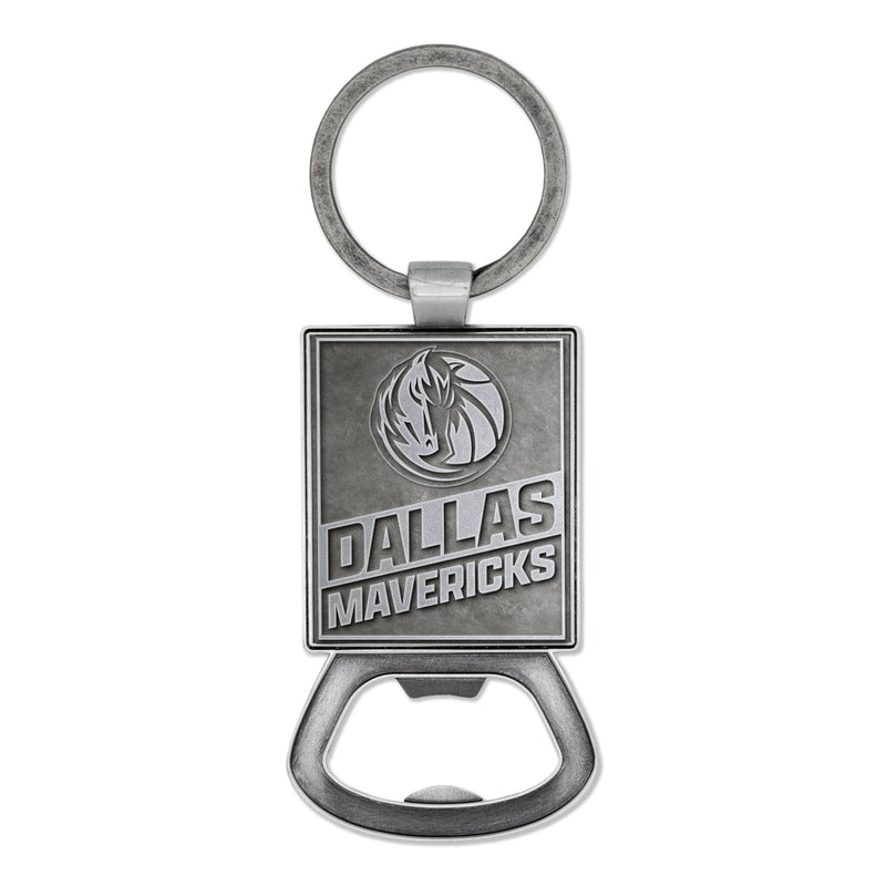 Dallas Mavericks Double Sided Pewter Style Metal Bottle Opener Keychain