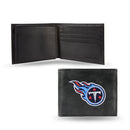 NFL Tennessee Titans Embroidered Genuine Leather Billfold Wallet 3.25" x 4.25" - Slim By Rico Industries