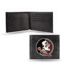 NCAA Florida State Seminoles Embroidered Genuine Leather Billfold Wallet 3.25" x 4.25" - Slim By Rico Industries