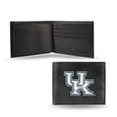 NCAA Kentucky Wildcats Embroidered Genuine Leather Billfold Wallet 3.25" x 4.25" - Slim By Rico Industries