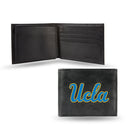 NCAA California-Los Angeles Bruins Embroidered Genuine Leather Billfold Wallet 3.25" x 4.25" - Slim By Rico Industries