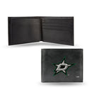 NHL Dallas Stars Embroidered Genuine Leather Billfold Wallet 3.25" x 4.25" - Slim By Rico Industries