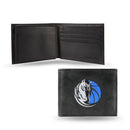 NBA Dallas Mavericks Embroidered Genuine Leather Billfold Wallet 3.25" x 4.25" - Slim By Rico Industries