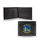 Golden State Warriors Embroidered Billfold Wallet - Black