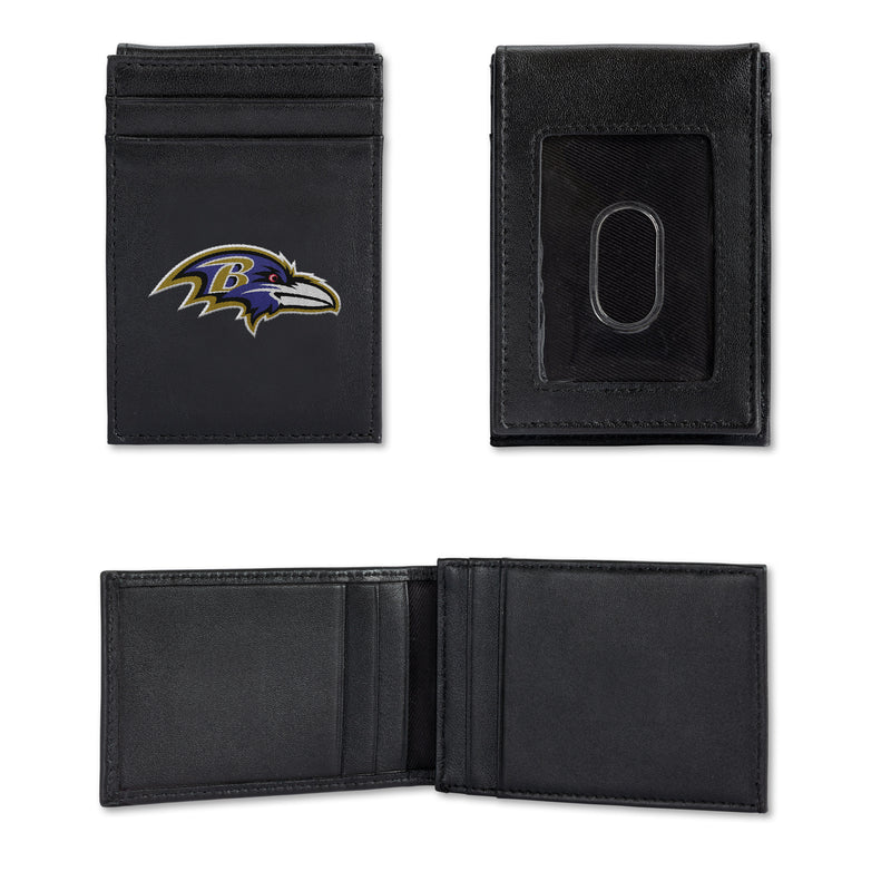 Ravens Embroidered Front Pocket Wallet
