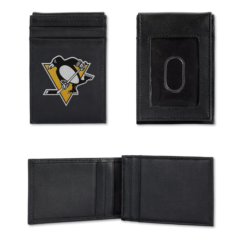 Penguins Embroidered Front Pocket Wallet