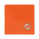 Miami Dolphins Ceramic Orange Speckle 4" Coaster