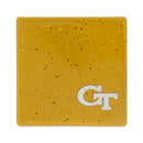 Georgia Tech Yellow Jackets Ceramic Gold Speckle 4" Coaster