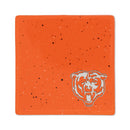 Chicago Bears Ceramic Orange Speckle 4" Coaster