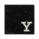 Yale Bulldogs Secondary Color 4 Inch Speckled Ceramic Coaster