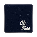 Mississippi Rebels Ceramic Navy Speckle 4" Coaster