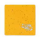 LSU Tigers Ceramic Yellow Speckle 4" Coaster