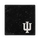 Indiana Hoosiers Ceramic Speckle 4" Coaster - Black