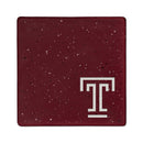 Temple Owls Ceramic Maroon Speckle 4" Coaster