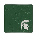Michigan State Spartans Ceramic Green Speckle 4" Coaster