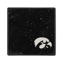 Iowa Hawkeyes Ceramic Black Speckle 4" Coaster