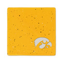 Iowa Hawkeyes Ceramic Yellow Speckle 4" Coaster
