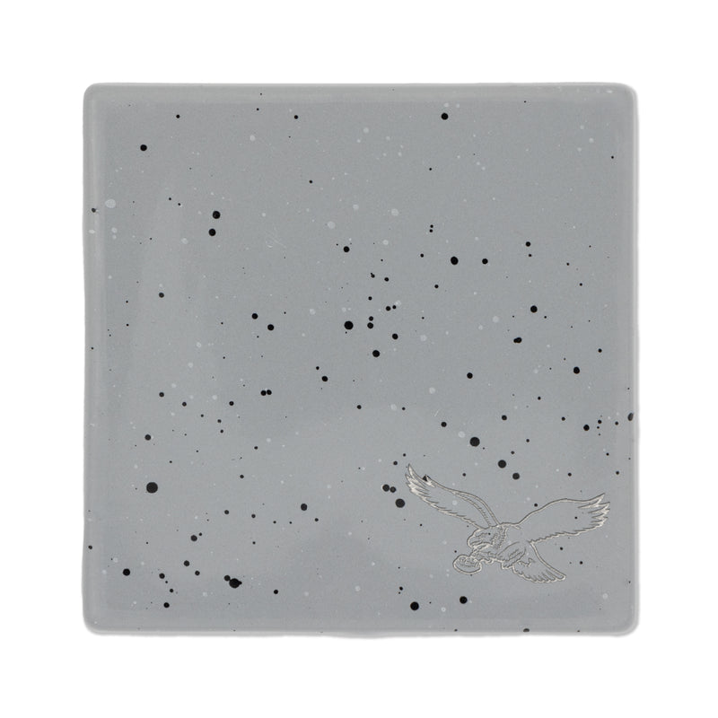 Philadelphia Eagles Ceramic Gray Retro Speckle 4" Coaster