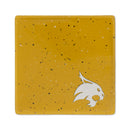 Texas State Bobcats Ceramic Gold Speckle 4" Coaster