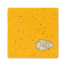 Kansas City Chiefs Ceramic Yellow Speckle 4" Coaster
