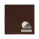 Cleveland Browns Ceramic Brown Speckle 4" Coaster