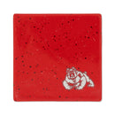 Fresno State Bulldogs Ceramic Red Speckle 4" Coaster