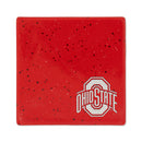 Ohio State Buckeyes Ceramic Red Speckle 4" Coaster