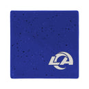 Los Angeles Rams Primary Color 4 Inch Speckled Ceramic Coaster