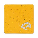 Los Angeles Rams Secondary Color 4 Inch Speckled Ceramic Coaster