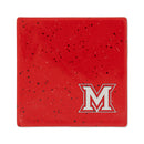 Miami Of Ohio Redhawks Ceramic Red Speckle 4" Coaster