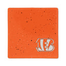 Cincinnati Bengals Ceramic Orange Speckle 4" Coaster