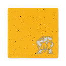 Maryland Terrapins Ceramic Yellow Speckle 4" Coaster