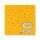 Green Bay Packers Ceramic Yellow Speckle 4" Coaster