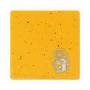 James Madison Dukes Ceramic Yellow Speckle 4" Coaster