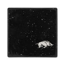 Arkansas Razorbacks Ceramic Black Speckle 4" Coaster