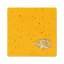 Missouri Tigers Ceramic Yellow Speckle 4" Coaster