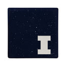Illinois Fighting Illini Ceramic Navy Speckle 4" Coaster