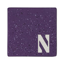 Northwestern Wildcats Ceramic Purple Speckle 4" Coaster